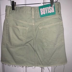 Boyish denim skirt